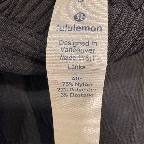 Lululemon Rest Less Hoodie Pullover Long Sleeve Sz 6 Black Textured Swiftly NWOT - Picture 7 of 14